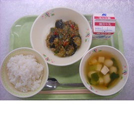 横浜市立汐見台小学校の1食分の献立