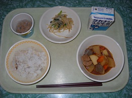 横浜市立東台小学校の1食分の献立