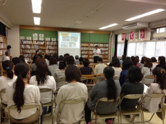 給食試食会支援プロジェクト当日の様子